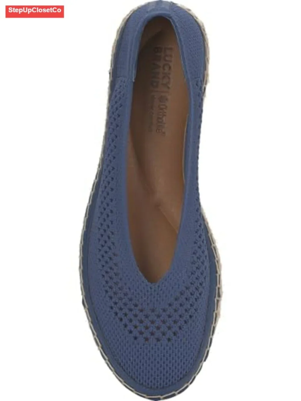 Knit Espadrille Sandals, Slip-On Flats with Padded Insole